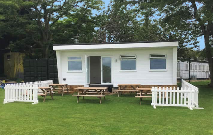 Cottingham cricket club gets a new tearoom utilising a timber frame system