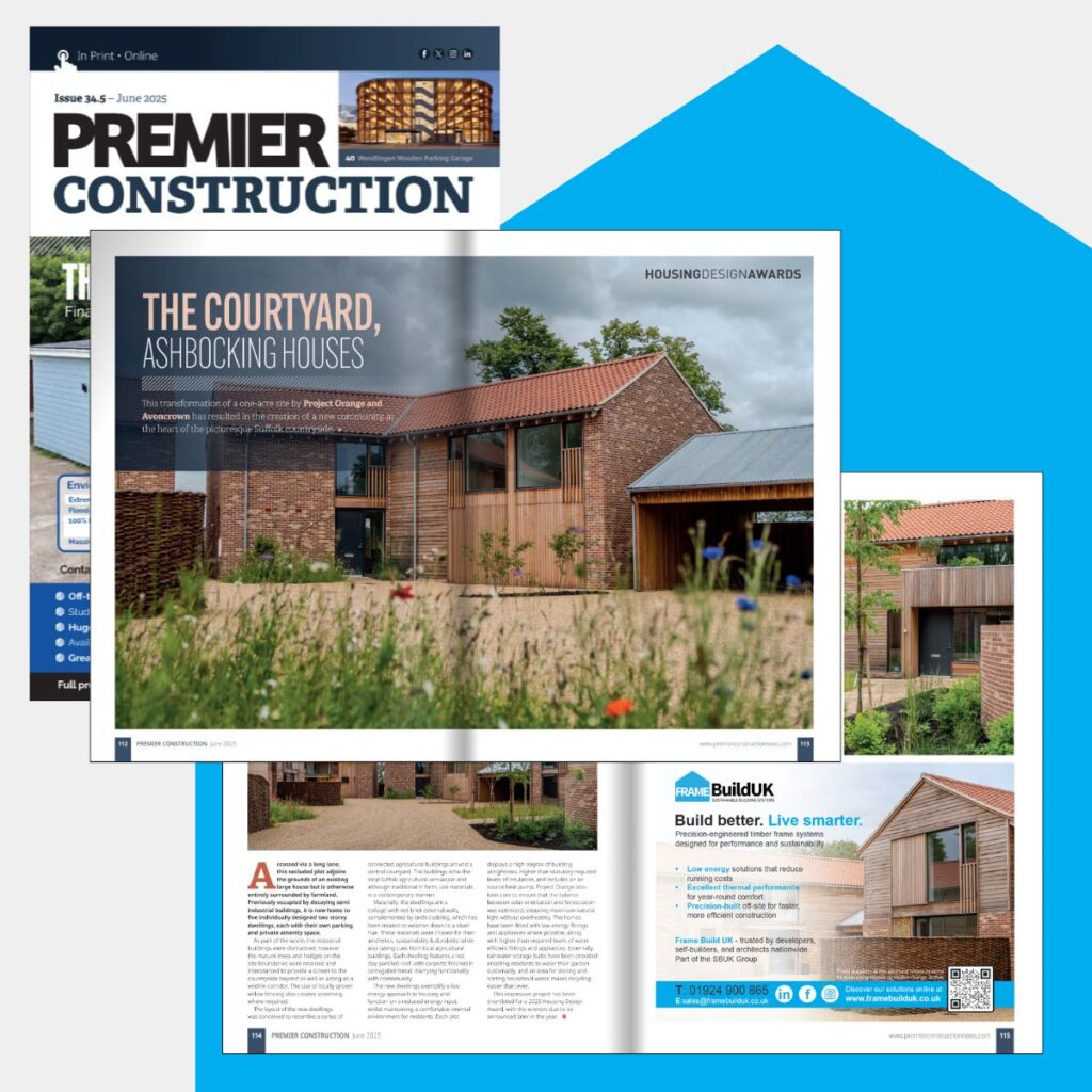 The Courtyard, Ashbocking has been featured in the latest issue of Premier Construction News Magazine